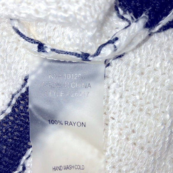 Soft Surroundings size small white striped sweater - Picture 5 of 5